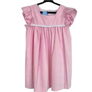 Bella Bliss Pink Velvet Gabby Dress - Size 6
